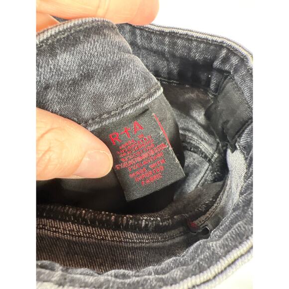 Rta Denim Icon Skinny Ankle Jeans Black Women's 26 / 2 - Picture 8 of 12